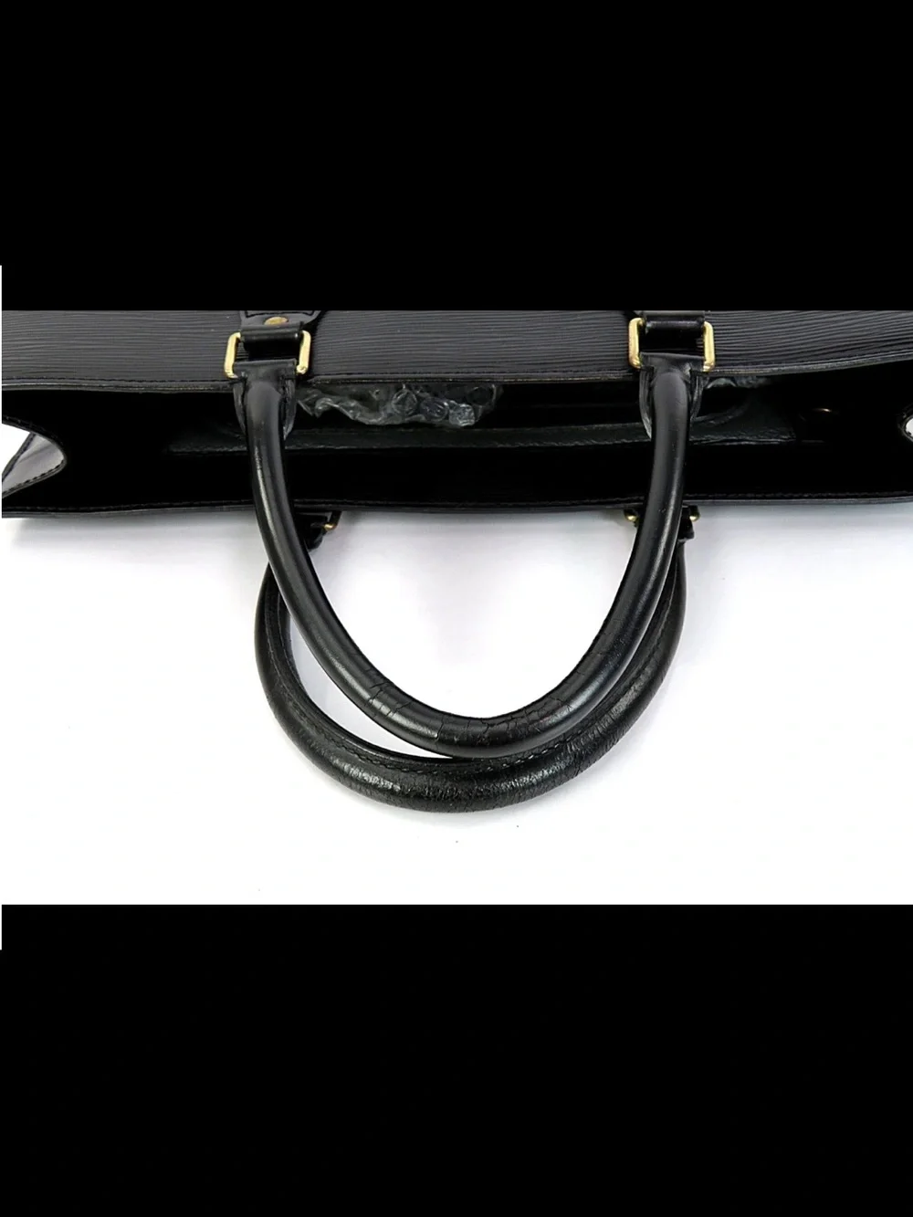 Louis Vuitton Black Epi Leather Vertical Tote